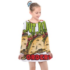 Waitress T- Shirt Awesome Unicorn Waitresses Are Magical For A Waiting Staff T- Shirt Kids  Long Sleeve Dress by ZUXUMI