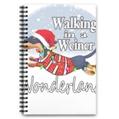 Weiner T- Shirt Walking In A Weiner Wonderland T- Shirt (1) Weiner T- Shirt Walking In A Weiner Wonderland T- Shirt 5 5  X 8 5  Notebook by ZUXUMI