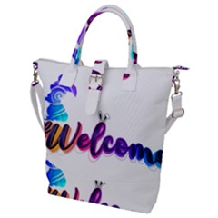 Arts Buckle Top Tote Bag by Internationalstore