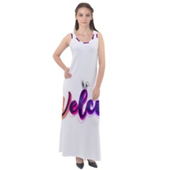 Arts Sleeveless Velour Maxi Dress by Internationalstore