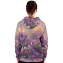 Floral Blossoms  Women s Zipper Hoodie View2