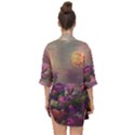 Floral Blossoms  Open Front Chiffon Kimono View2