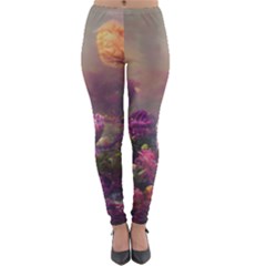 Floral Blossoms  Lightweight Velour Leggings by Internationalstore