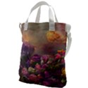 Floral Blossoms  Canvas Messenger Bag View1