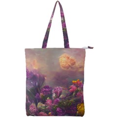 Floral Blossoms  Double Zip Up Tote Bag by Internationalstore