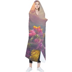Floral Blossoms  Wearable Blanket by Internationalstore