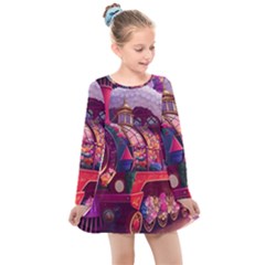 Fantasy  Kids  Long Sleeve Dress by Internationalstore