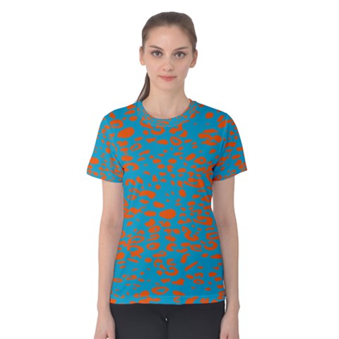 Animal Print Pattern Women s Cotton T-shirt by Pakjumat