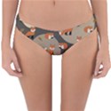 Fox Pattern Reversible Hipster Bikini Bottoms View3