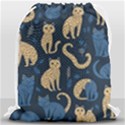 Cat Pattern Animal Drawstring Bag (Large) View1