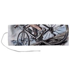 When The World Becomes Too Much Mount T- Shirt When The World Becomes T O O M U C H, Mount A Bike! T Roll Up Canvas Pencil Holder (m) by ZUXUMI