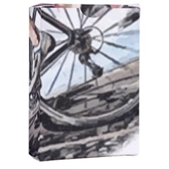 When The World Becomes Too Much Mount T- Shirt When The World Becomes T O O M U C H, Mount A Bike! T Playing Cards Single Design (rectangle) With Custom Box by ZUXUMI