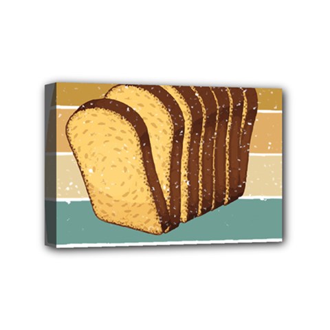 Bread Baking T- Shirt Funny Bread Baking Baker Crust A Girl Who Loves Bread Baking T- Shirt (1) Mini Canvas 6  X 4  (stretched) by JamesGoode