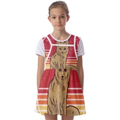 Fennec Fox T- Shirt Fennec Fox Is My Spirit Animal T- Shirt Kids  Short Sleeve Pinafore Style Dress by ZUXUMI