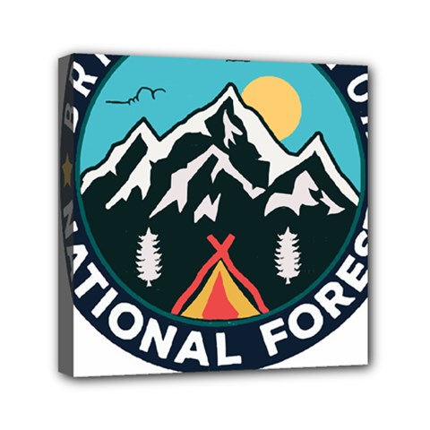 Bridger Teton National Forest T- Shirt Bridger Teton National Forest T- Shirt Mini Canvas 6  X 6  (stretched) by JamesGoode