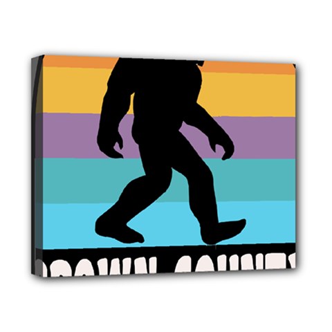 Brown County T- Shirt Brown County State Park Camping Bigfoot Nashville Indiana T- Shirt Canvas 10  X 8  (stretched) by JamesGoode
