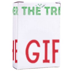 Funny Christmas Sweater T- Shirt Might As Well Sleep Under The Christmas Tree T- Shirt Playing Cards Single Design (rectangle) With Custom Box by ZUXUMI