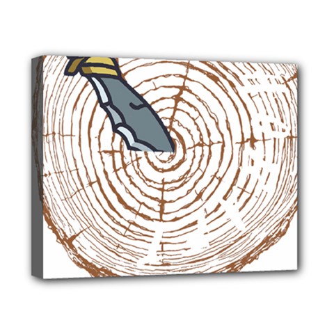 Bushcraft T- Shirt Bushcraft Wilderness Living T- Shirt Canvas 10  X 8  (stretched) by JamesGoode