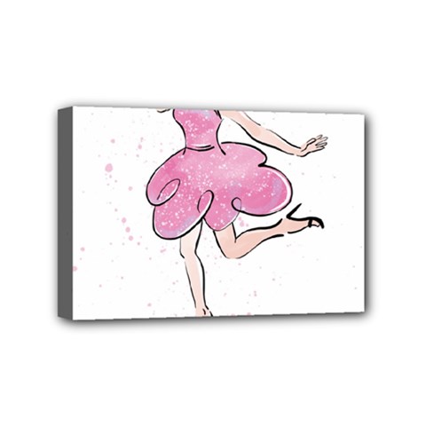 Happy Girl Mini Canvas 6  X 4  (stretched) by SychEva