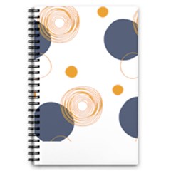 Abstract Circle Pattern T- Shirt Abstract Circle Pattern T- Shirt 5 5  X 8 5  Notebook by EnriqueJohnson
