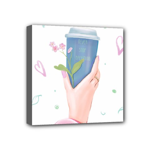 Never Stop Dreaming Mini Canvas 4  X 4  (stretched) by SychEva