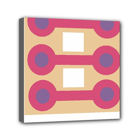 Abstract T- Shirt Model 23 T- Shirt Mini Canvas 6  X 6  (stretched) by EnriqueJohnson