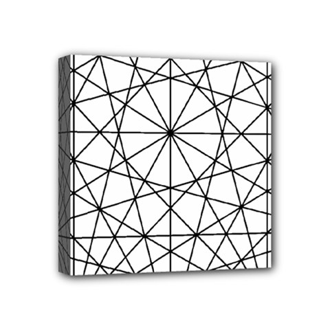 Black And White Pattern T- Shirt Black And White Pattern 8 Mini Canvas 4  X 4  (stretched) by EnriqueJohnson