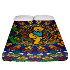 Grateful Dead Pattern Fitted Sheet (king Size) by Sarkoni