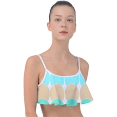 Geometric T- Shirtgeometric Pattern T- Shirt Frill Bikini Top by EnriqueJohnson