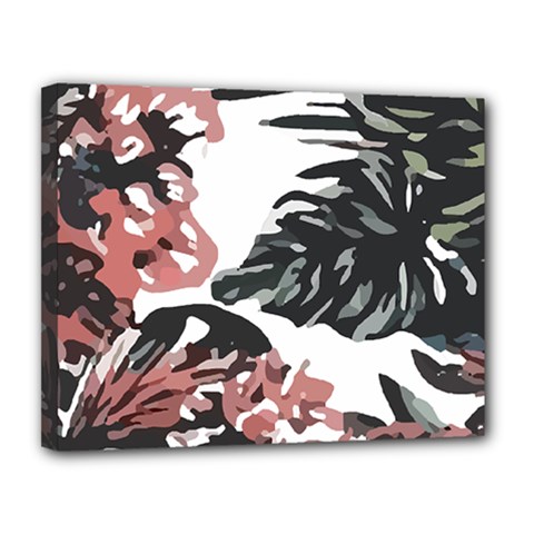 Hawaii T- Shirt Hawaii Krying Doors Pattern T- Shirt Canvas 14  X 11  (stretched) by EnriqueJohnson