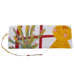 Cat Pet Ginger Art Animal Cartoon Roll Up Canvas Pencil Holder (s) by uniart180623