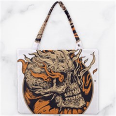 Human Skull  Skull Art Skeleton Illustration Mini Tote Bag by uniart180623