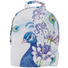Peacock Mini Full Print Backpack by uniart180623
