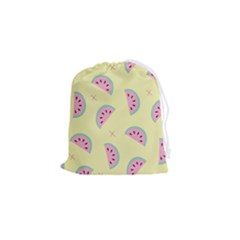 Watermelon Wallpapers  Creative Illustration And Patterns Drawstring Pouch (small) by Ket1n9