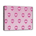 Alien Pattern Pink Canvas 10  x 8  (Stretched) View1