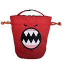 Funny Angry Drawstring Bucket Bag View2