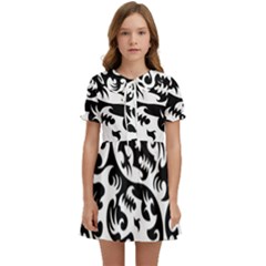 Ying Yang Tattoo Kids  Sweet Collar Dress by Ket1n9