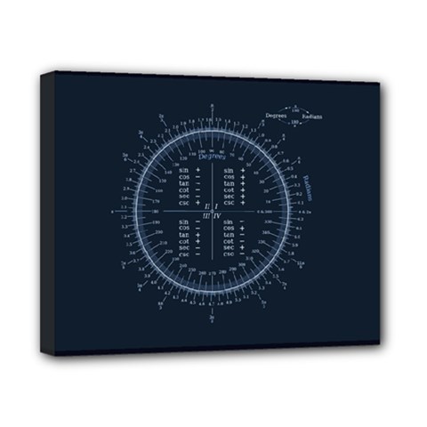 Minimalistic Knowledge Mathematics Trigonometry Canvas 10  X 8  (stretched) by Ket1n9