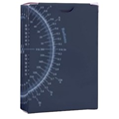Minimalistic Knowledge Mathematics Trigonometry Playing Cards Single Design (rectangle) With Custom Box by Ket1n9