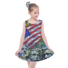 Usa United States Of America Images Independence Day Kids  Summer Dress by Ket1n9