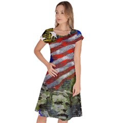 Usa United States Of America Images Independence Day Classic Short Sleeve Dress by Ket1n9
