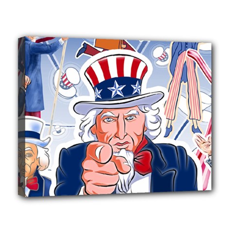 United States Of America Images Independence Day Canvas 14  X 11  (stretched) by Ket1n9