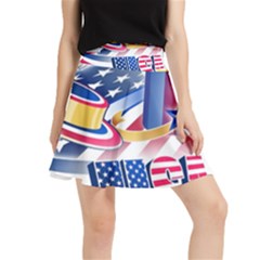 Independence Day United States Of America Waistband Skirt by Ket1n9