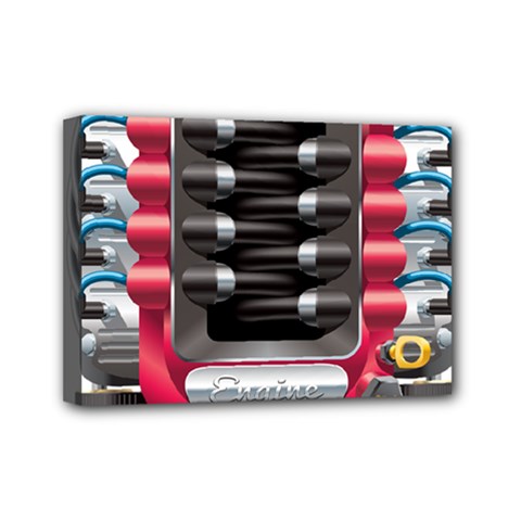 Car Engine Mini Canvas 7  X 5  (stretched) by Ket1n9
