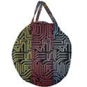 Circuit Board Seamless Patterns Set Giant Round Zipper Tote View2