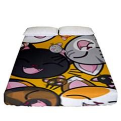 Cats-cute-kitty-kitties-kitten Fitted Sheet (king Size) by Ket1n9