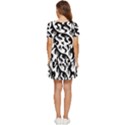 Ying Yang Tattoo Tiered Short Sleeve Babydoll Dress View4
