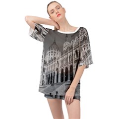 Architecture-parliament-landmark Oversized Chiffon Top by Ket1n9