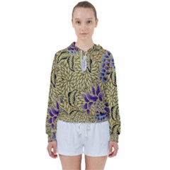 Traditional Art Batik Pattern Women s Tie Up Sweat by Ket1n9