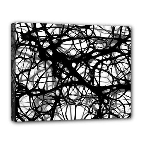 Neurons-brain-cells-brain-structure Canvas 14  X 11  (stretched) by Ket1n9